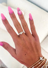 White Heart Ring