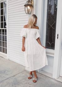 Eleanor Eyelet Midi Dress