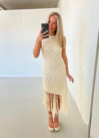 Zoey Fringe Dress/Cover up