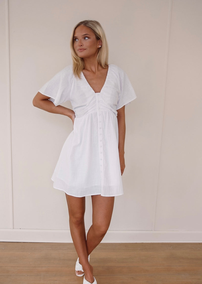 Serena Button Dress