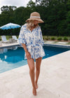 Betty Romper - Blue/White Floral