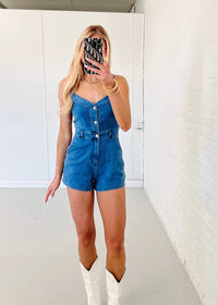 Cami Denim Romper