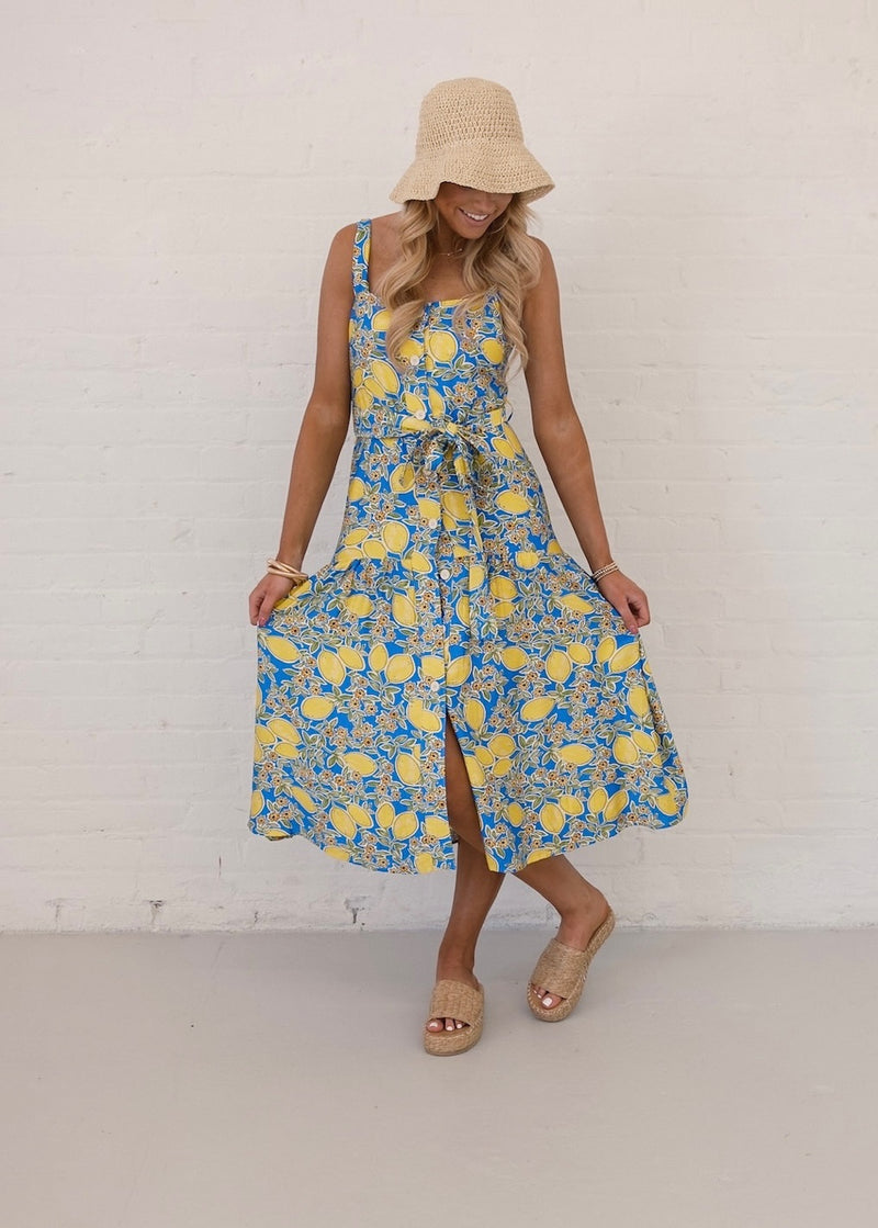Lemon Midi Dress