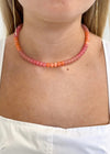 Beaded Necklace - Orange