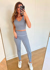 Gingham Print Active Set - Black/White