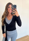 Wyatt Wrap Top - Black
