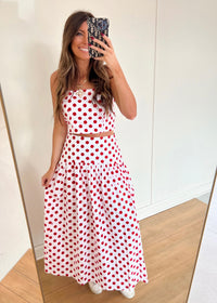Marilyn Set - Red & White Polka Dot