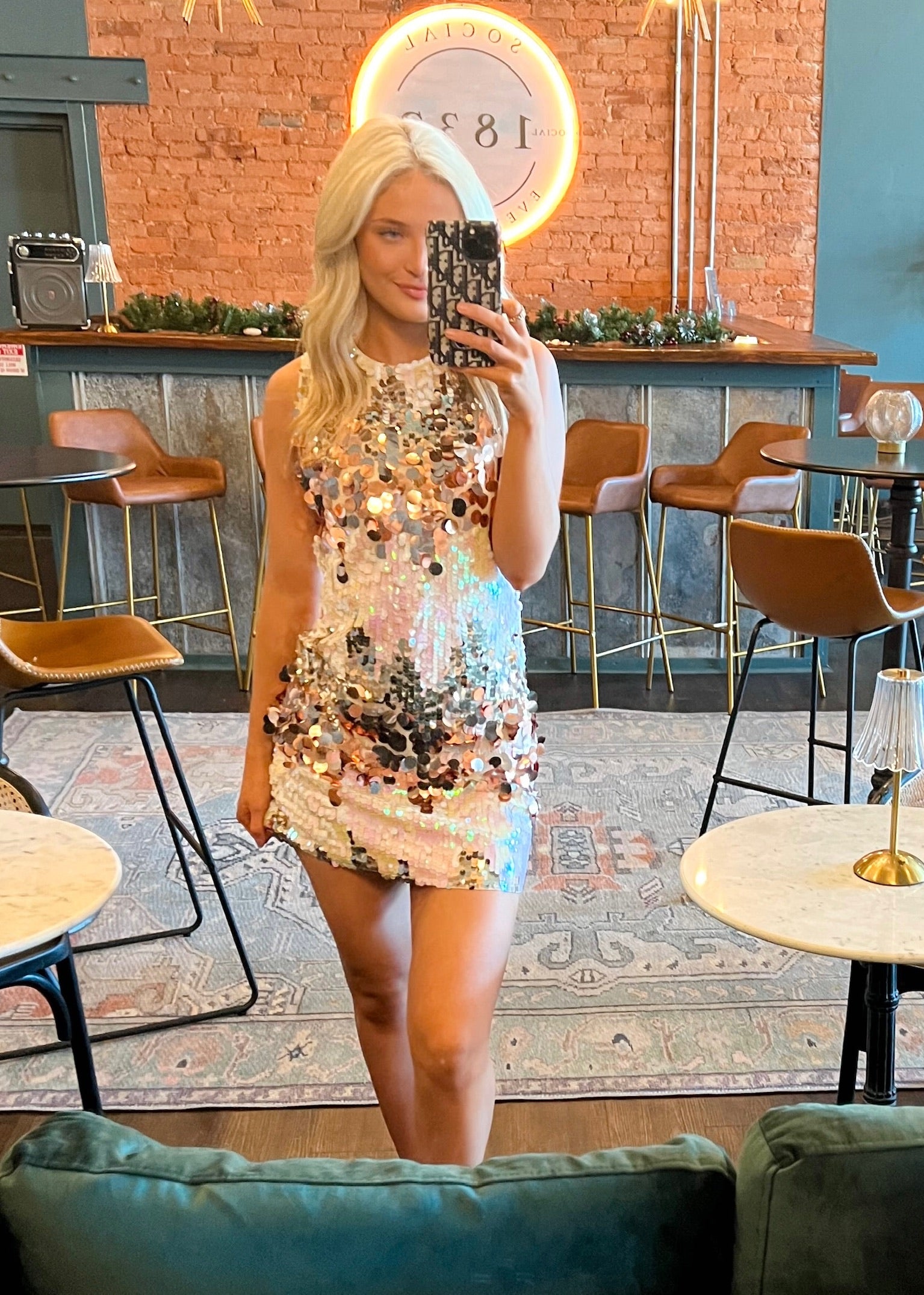 Mayleigh Sequin Mini Dress