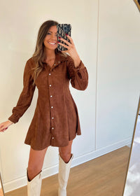 Autumn Suede Dress