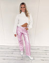 Briar Pink Metallic Pants