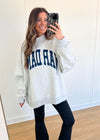 Navy/Grey Mock Neck Pullover - Reversible