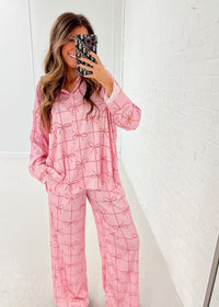 Candy Cane Bow Pajamas