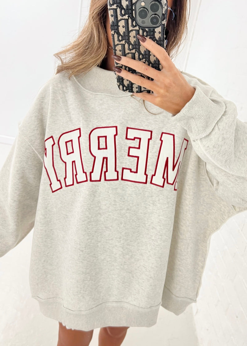 Merry Mock Neck Pullover