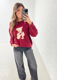 Santa Teddy Bear Sweater