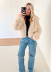 Mina Fur Jacket - Cream