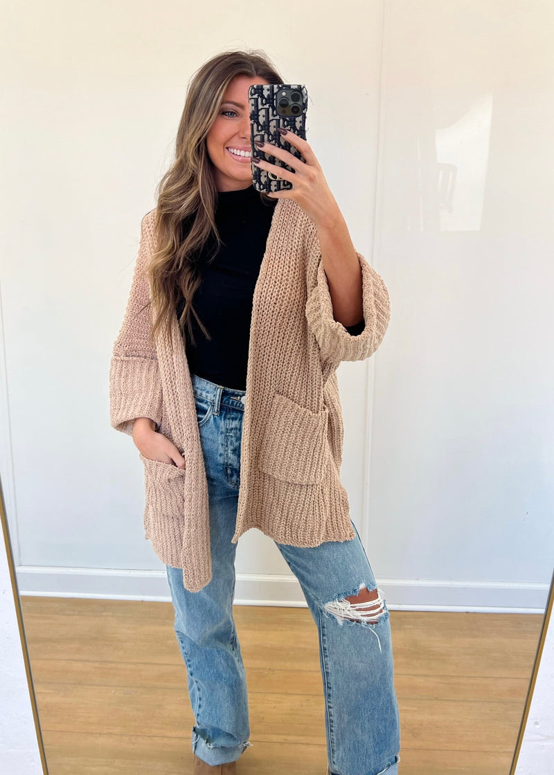 Miller Cardigan - Tan