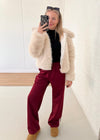 Mina Fur Jacket - Cream
