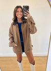 Oversized Barn Jacket - Brown