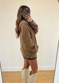 Oversized Barn Jacket - Brown