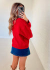 Ruby Red Cardigan
