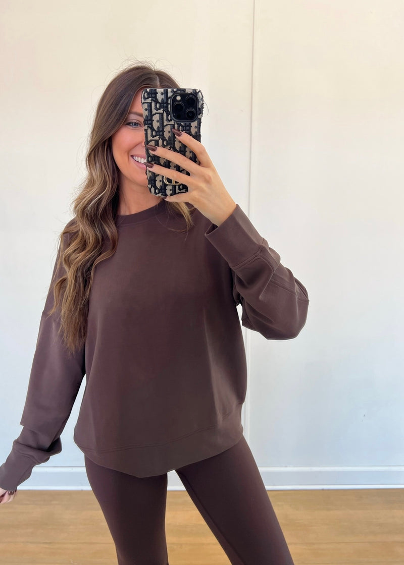 Chocolate Brown Ultra Soft Pullover