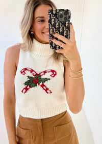 Candy Cane Sweater Vest