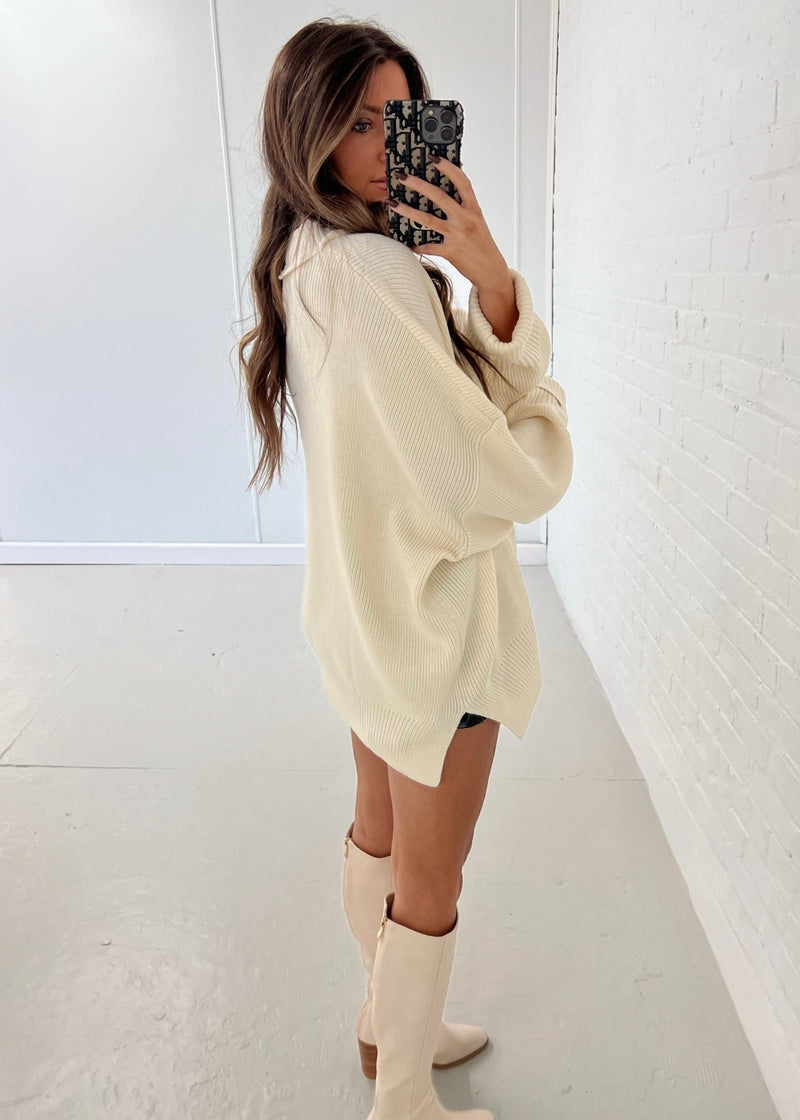 Oversized Cream Sweater