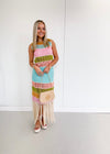 Fringe Crochet Knit Dress