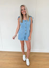 Sarah Denim Romper