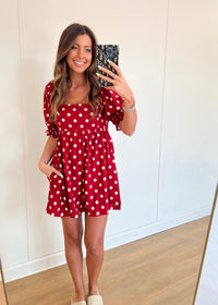 Red Polka Dot Romper