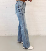 Melanie Mid Rise Straight Jeans