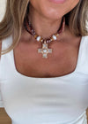 Gabby Scarf Necklace - Tan