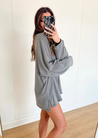 Comfy Striped Shorts - Black