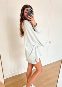 Comfy Striped Lounge Shorts - Light Blue