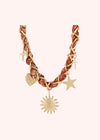 Elliott Charm Necklace - Burnt Orange