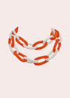 Orange/White Chunky Necklace