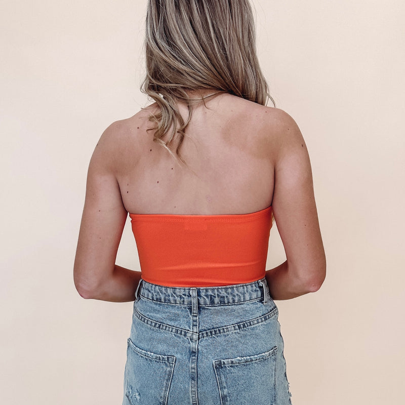 Plunge Bodysuit - Orange