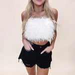White Feather Top