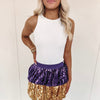 Abby Bubble Skirt - Purple/Gold