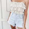 Two-Toned Denim Shorts