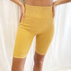 Vintage Wash Biker Shorts