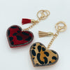 Cheetah Heart Keychain