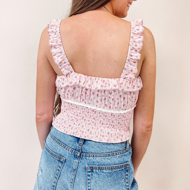 Floral Smocked Tank