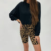 Cheetah Print Biker Shorts