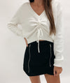 Trinity Ruched Sweater