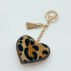 Cheetah Heart Keychain