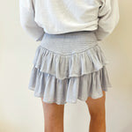 Smocked Skirt - Grey