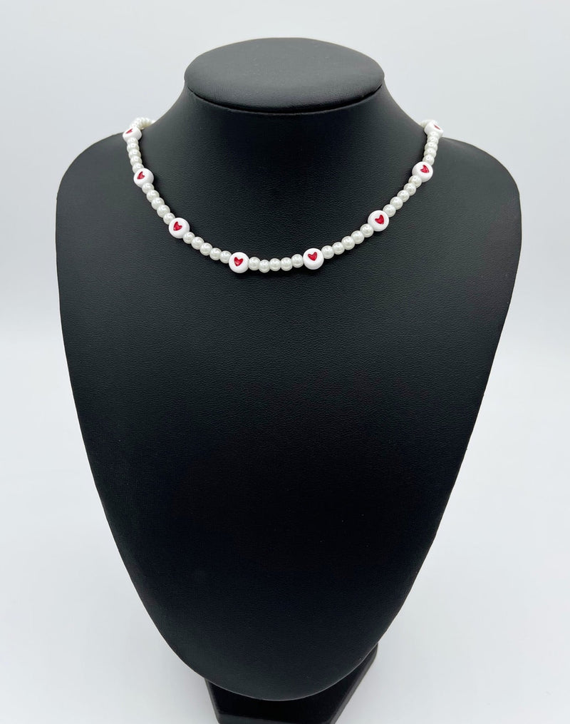 Mini Pearl Love Necklace