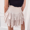 Smocked Skirt - Nude