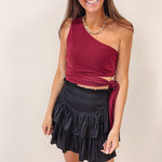 Smocked Skirt- Black